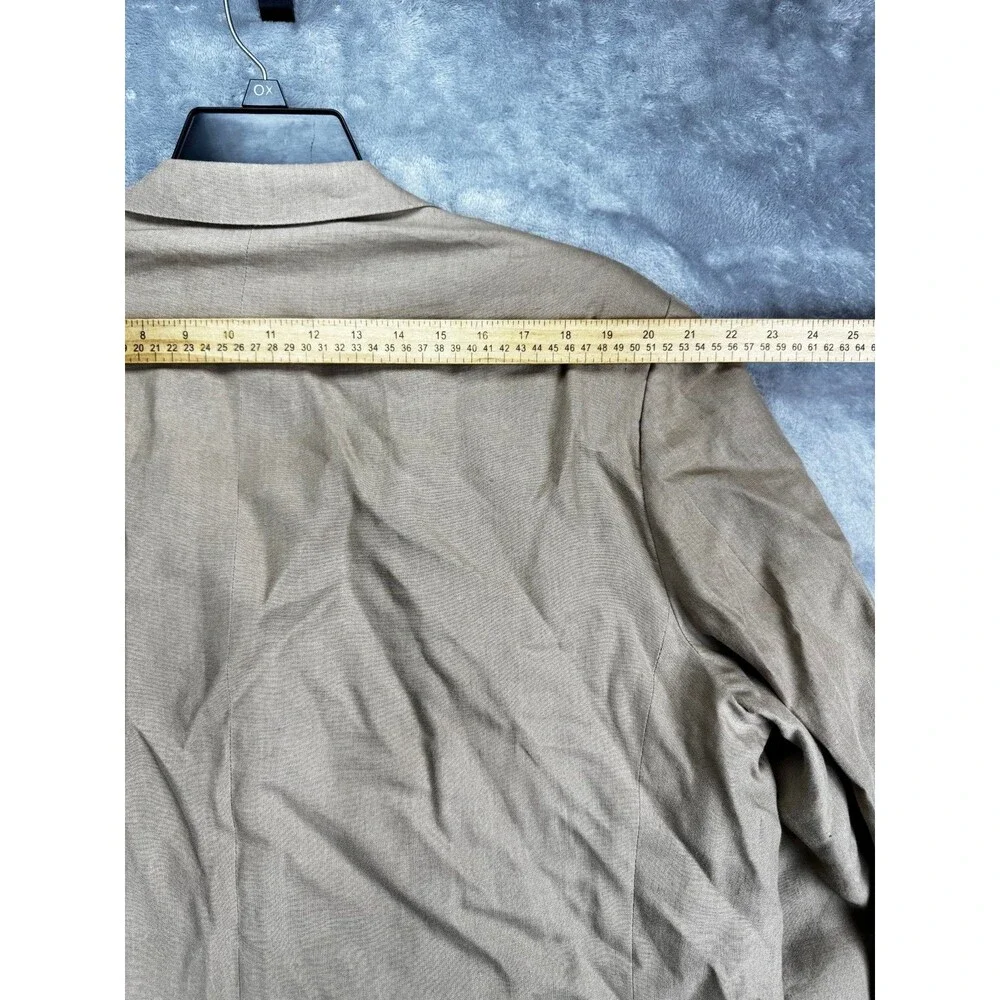 Ermenegildo Zegna Mens 62R Linen Sport Coat Tan Su Misura 1143R0